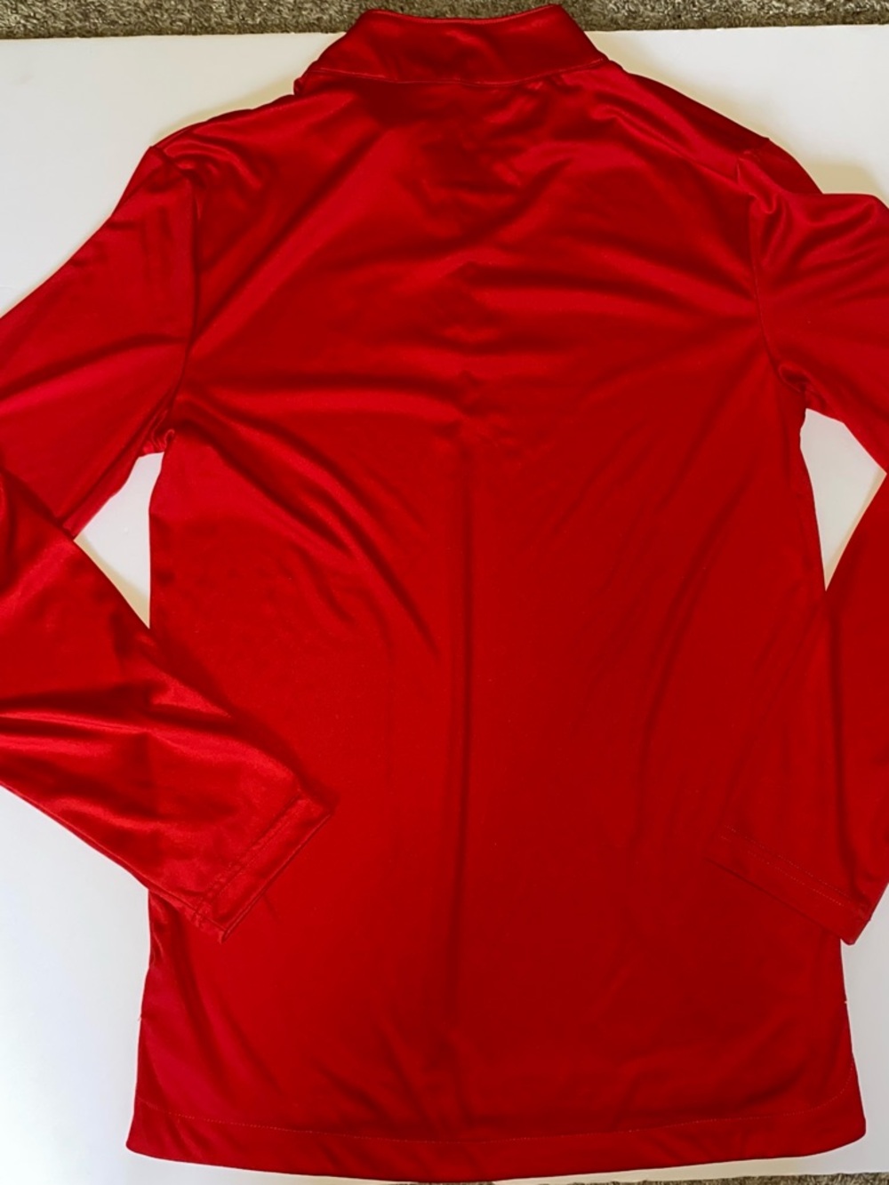 Kansas City Chiefs Fanatics Red Quarter-Zip Performance Jacket - Picture 7 of 7